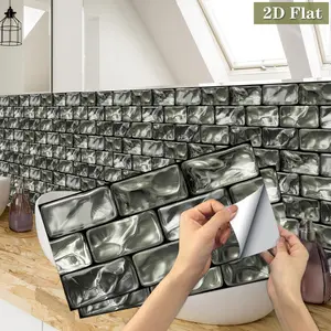 Silver Pattern Wall Sticker, 2D Flat Self-adhesive Wall Decal, Removable Wall Decor for Home Living Room Bedroom