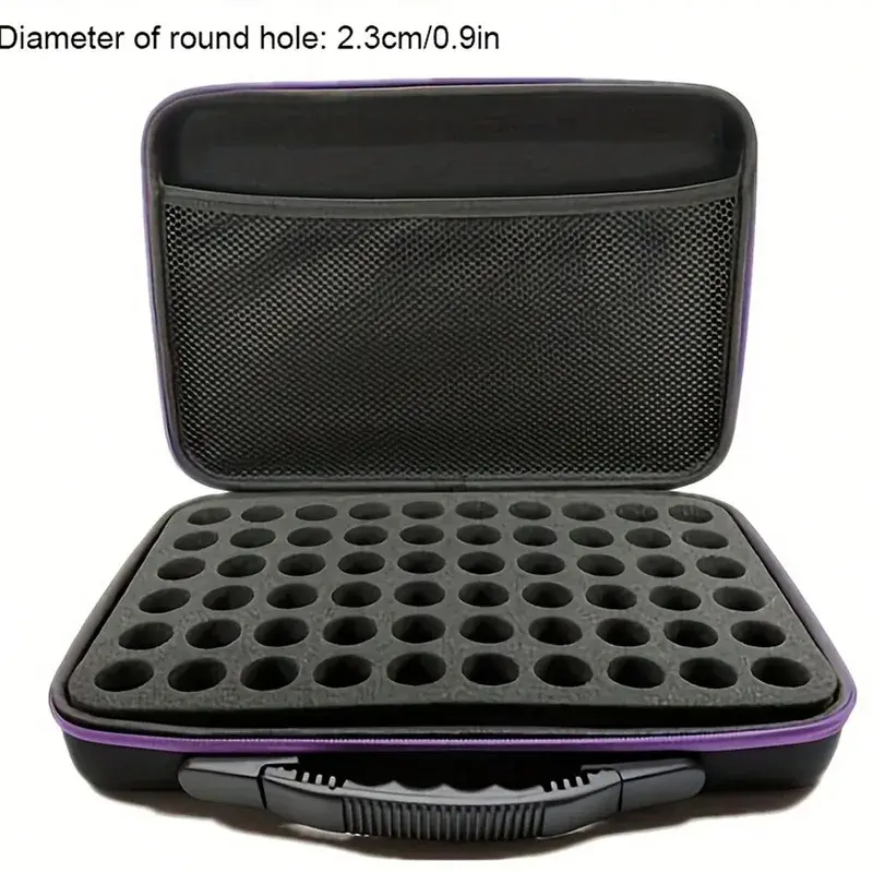 1pc random color 60 Slot Essential Oil Multi Functional Storage Box Suit For Doterra Essential Oil Case Carrying Diamond painting Bag Perfume Nailpolish Bag