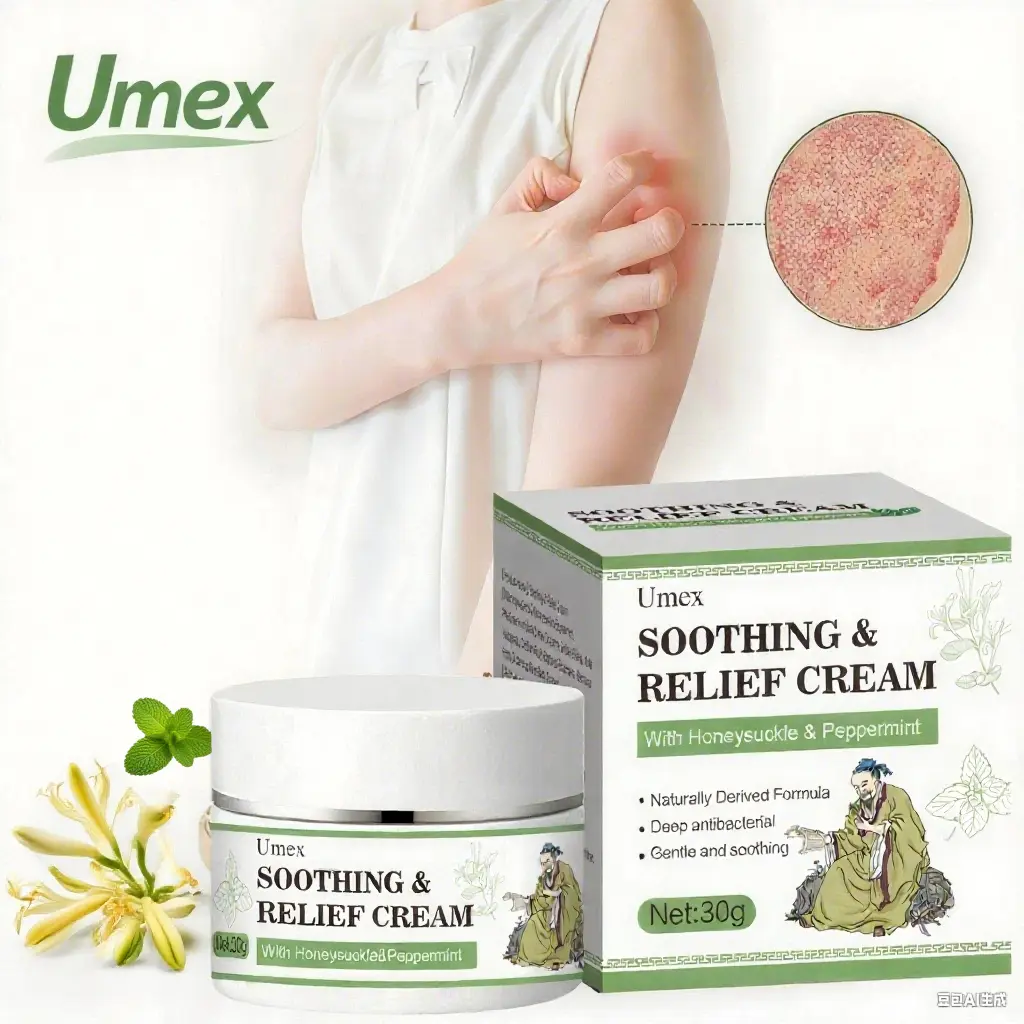 Umex All-Natural Plant-Based Herbal Relief Cream – Soothes Eczema, Psoriasis, Dry & Sensitive Skin | Ancient Botanical Formula for Whole Family Moisturizing Daily