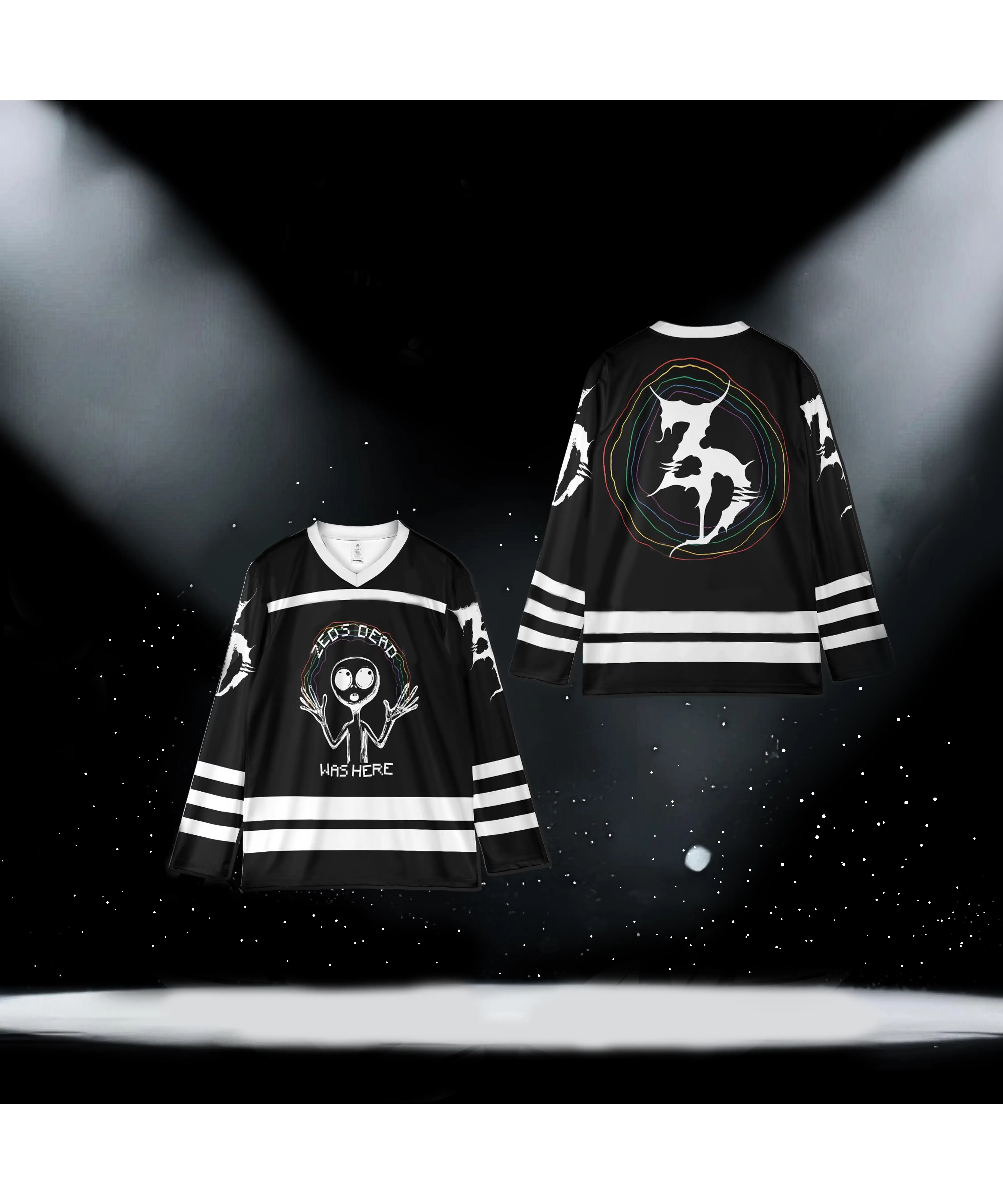 Zeds Dead Sweet Memories Jersey, Zeds Dead Hockey Jersey, Edm Music Festival Merc, EDM Merch Comfy Rave Black / Brown