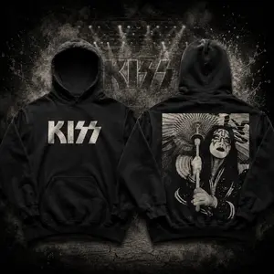 Vintage Ace Frehley Double-Sided Hoodie, Rock Icon Graphic Unisex Hoodie