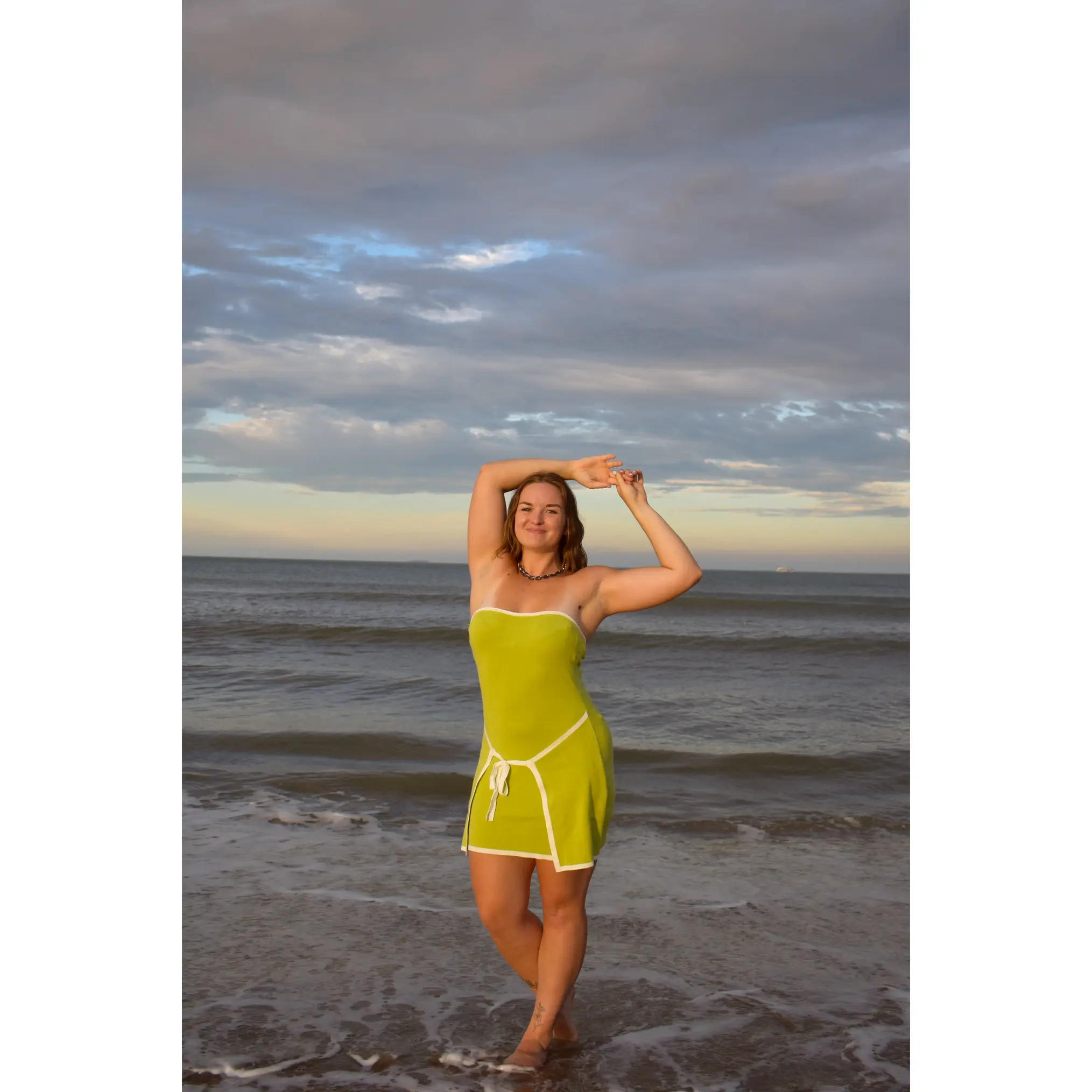 Lime Oasis Mini Dress