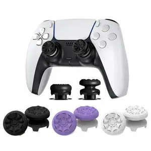 Controller grips For PS4 & PS5, Superior Precision, Anti slip, Comfort, 1 High-Rise 1 Mid-Rise, Controller/Gamepad accessories, Stick, Purple Console Joystick Grip