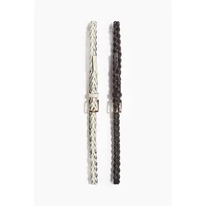 H&M 2-pack braided waist belts
