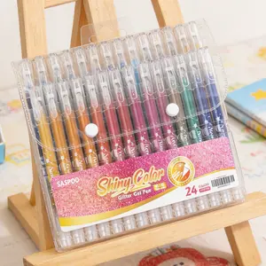 Glitter Gel Pen Metallic Vibrant Sparkle Colored Gel Pens for Adult Coloring Books Drawing Waterproof Paint Marker Sketch Art Marker TikTok Shop Black Friday Deals