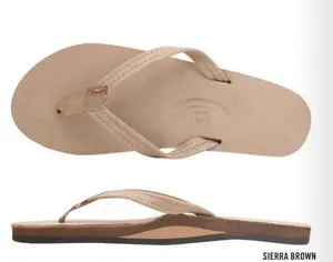 Rainbow Sandals Women’s Premier Leather Single Layer Flip Flop with Narrow Strap