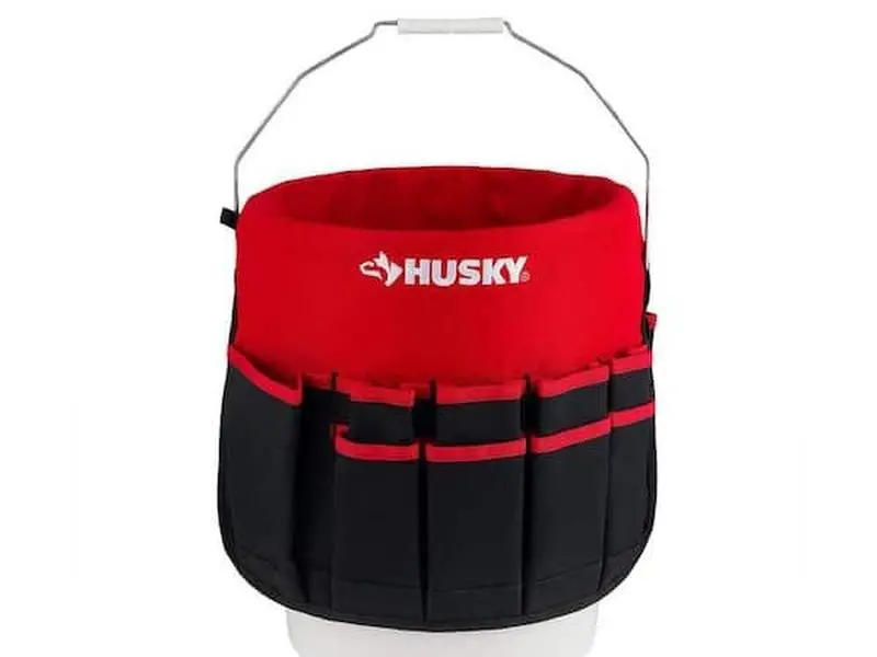 12 in. 30 Pocket Heavy Duty Bucket Jockey 5 Gallon In-Bucket Storage Tool Bag