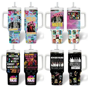 Music Band Tumbler 40oz 20oz Handle, Band Mug Fan Drinkware Gift, Gift for fan