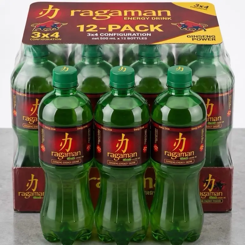 Ragaman Ginseng Energy Drink, 500 ml, 12-Pack (12 x 500 ml)
