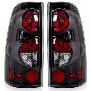 Pair Tail Lights for Chevy Silverado 1500 2500 3500 (1999-2006) & GMC Sierra (1999-2003) - Rear Brake Lamp Replacement