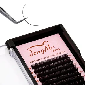 Premium Silky Volume & Classic Lash Extensions - 0.03/0.05/0.07/0.10/0.15/0.18 8-15mm C/CC/D/DD Curl - Individual Lashes - Soft Matte Dark Eyelashes - Artist Beauty Salon Supplies for Halloween-Valentine's Day