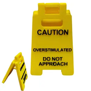 Caution Overstimulated Desk Sign, Do not Approach Sign-Great Gift, Fun  Signage, Funny Caution Overstimulated Do not Approach Signs  Desk , Cubicle Accessories fall  room   desk decor