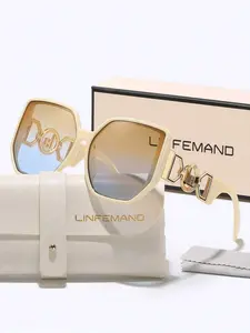 Women's Oversized Square Fashion Glasses, Designer Brand Summer Accessory, Perfect Holiday Gift for Her Women's Oversized Square Fashion Glasses, Designer Brand Summer Accessory, Perfect Holiday Gift for Her