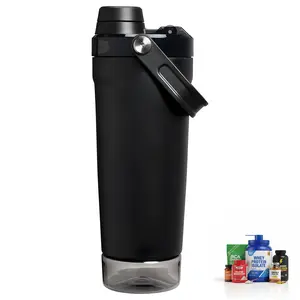 20 Oz Activate Shaker Bottle with Storage Compartments Leakproof Insulated Stainless Steel Shaker Cup,  Reusable Fast Flow Lid & Removable Strainer for Protein Shakes, Pre-Workout & Hydration  tumbler cup Thermal Flask