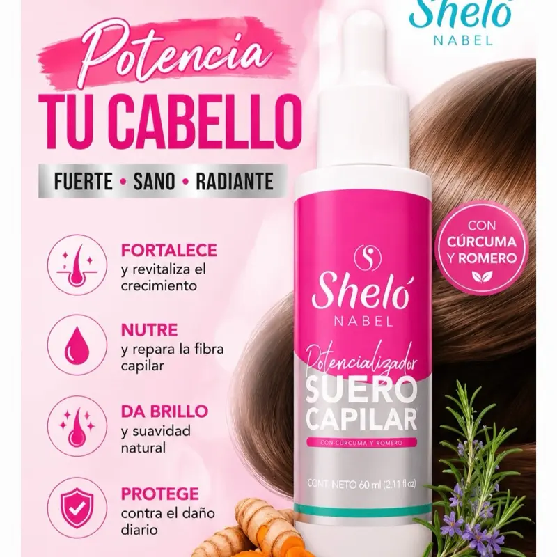 Sheló Nabel Hair Strength Serum with Turmeric & Rosemary 60ml