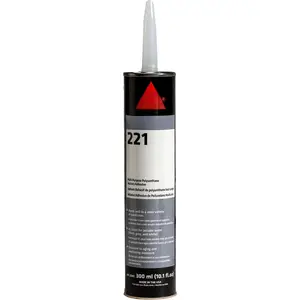 flex-221 Multi-Purpose Polyurethane Sealant/Adhesive, 10.1 fl oz, Black - Permanent Elastic Seal, Sandable & Paintable, Non-Corrosive, Bonds to Metal, Plastics & More