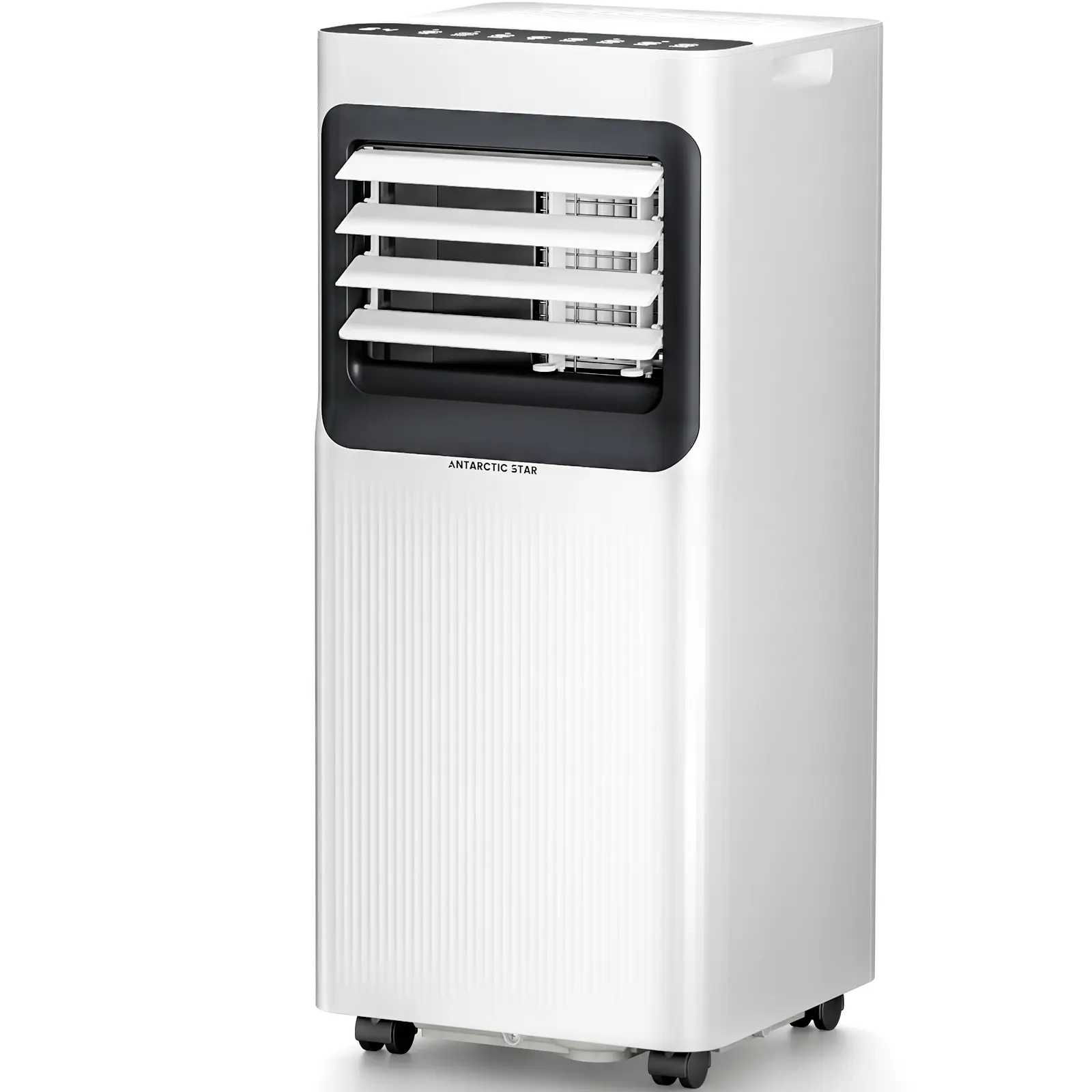 Antarctic Star 5000 BTU DOE Portable Air Conditioner, Compact Cooler for Rooms Up to 250 sq.ft, with Remote Control, LED Display, 24H Timer, Side Handles, R32/R410A, for Home, Office, Dorm, Bedroom