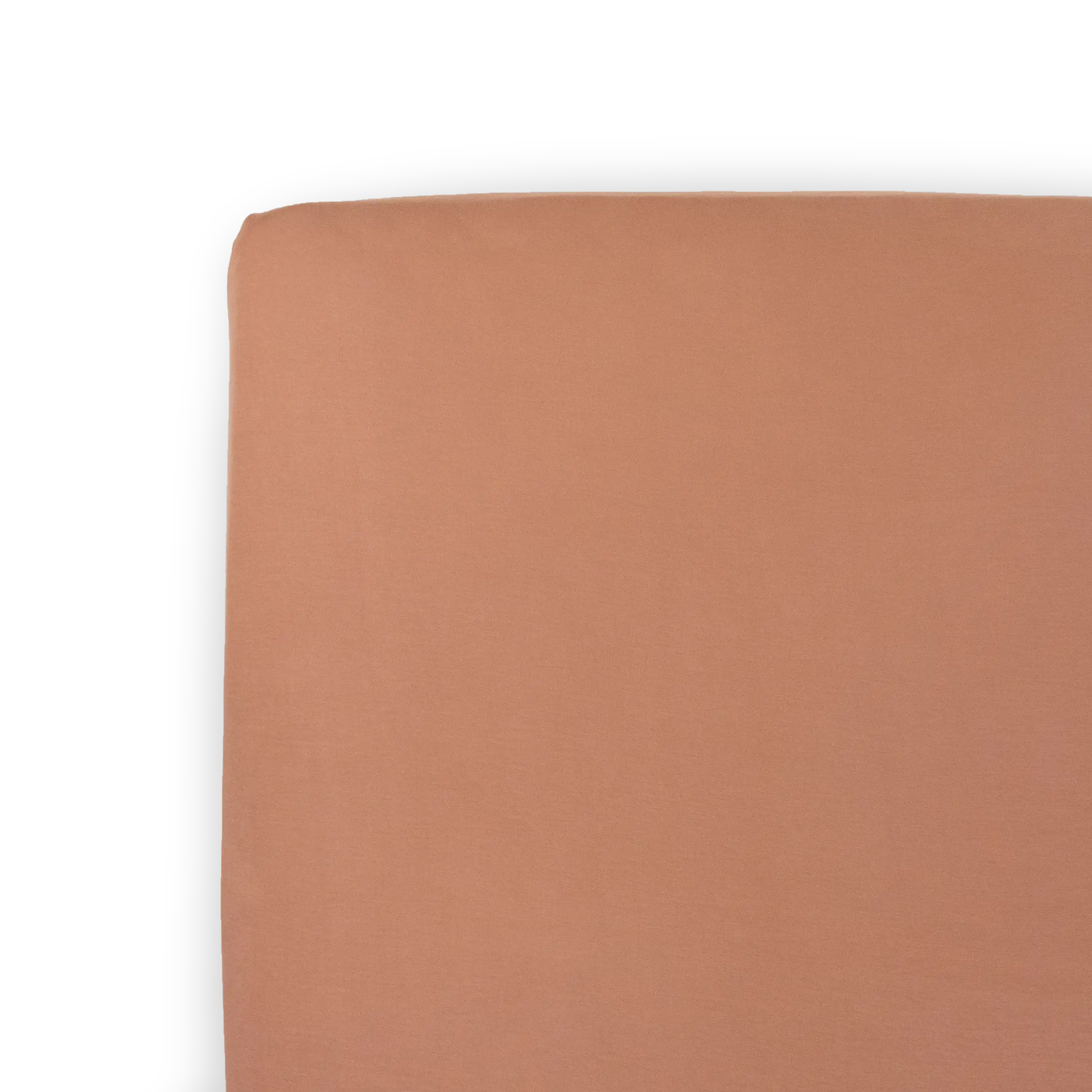 1-Piece 100% Viscose Fabric Crib Sheet - Soft, Just the Right Amount of Stretch Knit, Terracotta, Standard Size Bedding for Nursery Room Crib Mattress