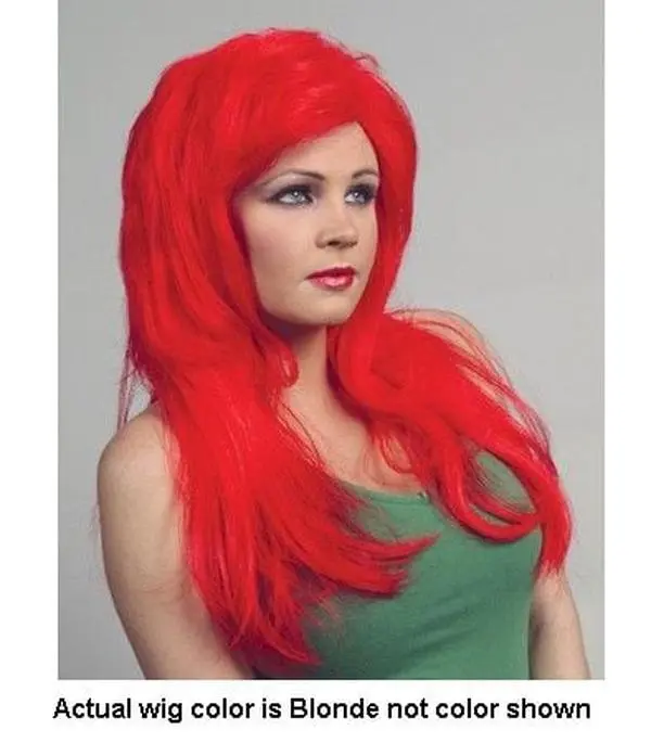 Alicia International 00118 BLD Deluxe Mermaid Wig - Blonde