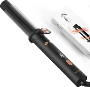 Webeauty Automatic Rotating Curling Iron, 1 1/4 Inch Self Curling Wand with Extra Long 5.5” Tourmaline Ceramic Barrel, Fast Heating Ionic Hair Curler for Long Hair, Adjustable Hot Tools for Curls Waves 1.25"
