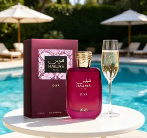Hawas For Her Diva EDP | Luxe Fruity Floral, Long-Lasting Evening Perfume (3.38 oz 100ml)