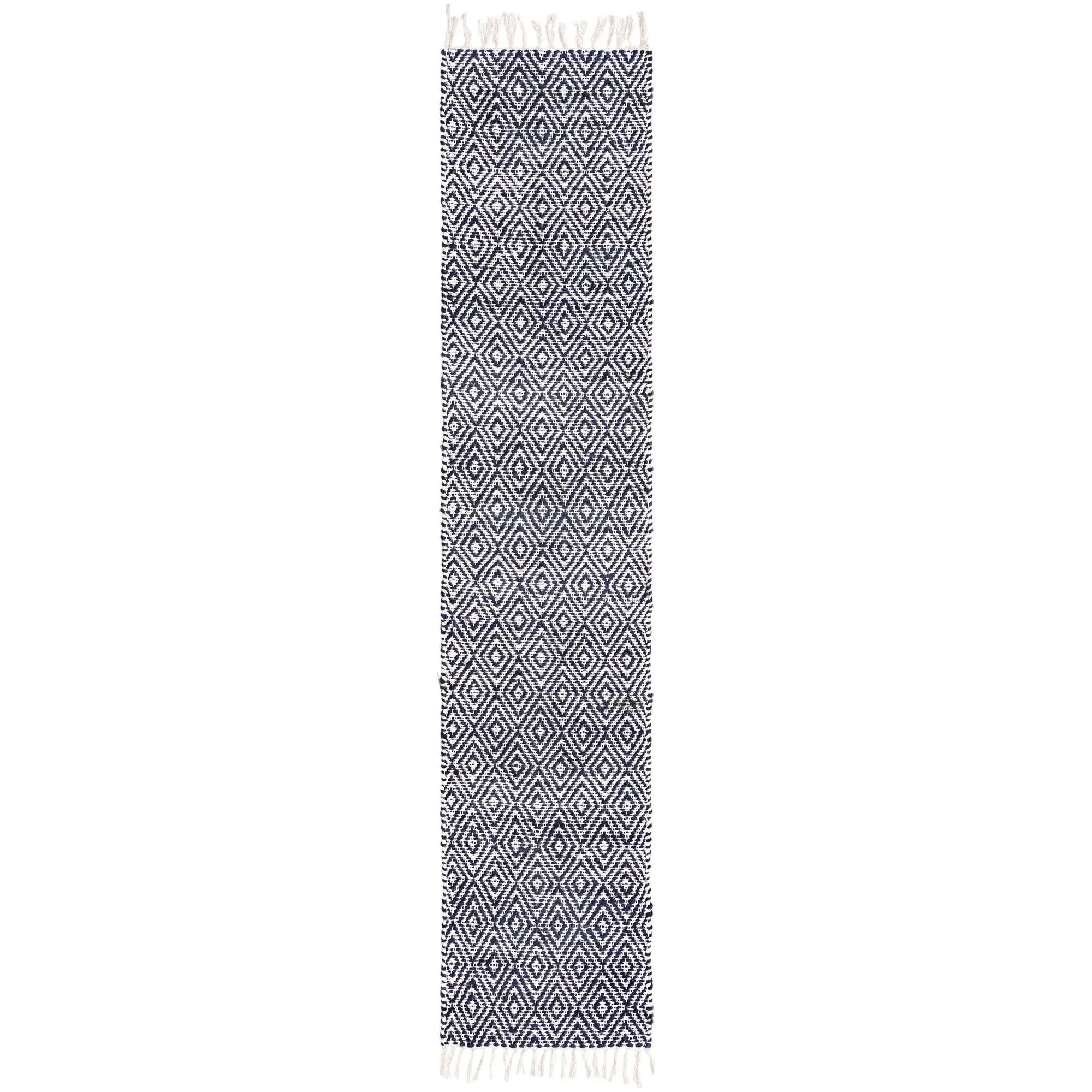 White Navy 2' 2  x  10' Runner