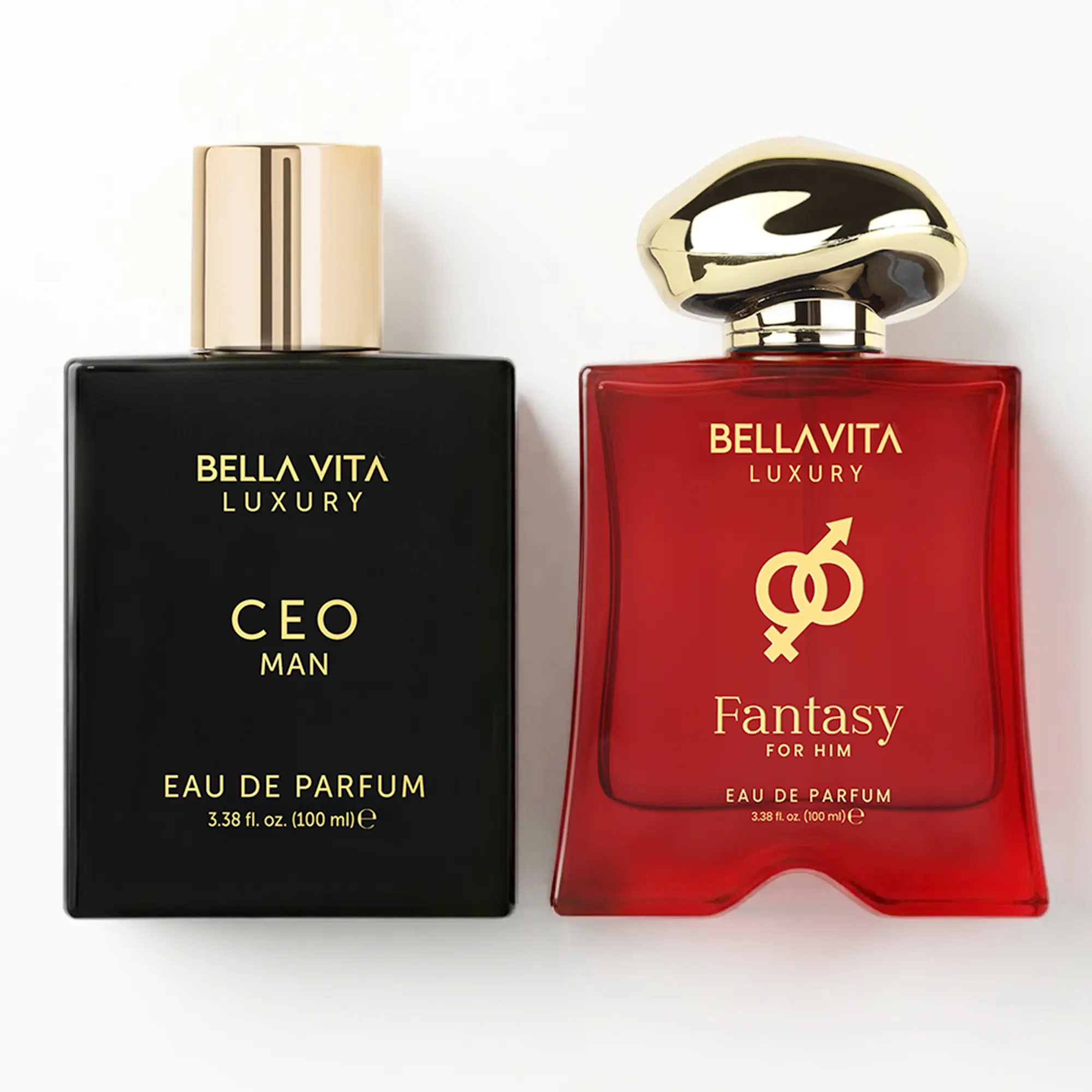 Boss After Dark Duo by BellaVita Luxury | CEO Man & Fantasy Man Perfume Set | Lemon, Lavender, Apple, Cinnamon, Vanilla & Woody Notes | Long-Lasting Fragrances for Men