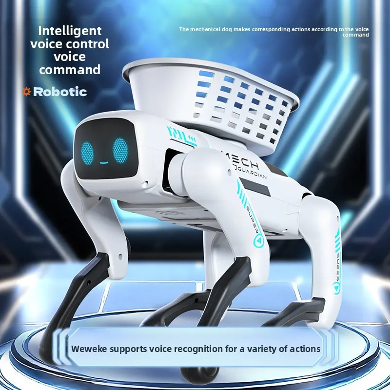 ONLY SELL 1PC, Smart Bionic Realistic Robot Dog Puppy for Kids, New Rechargeable Electric Remote Control Toy, Ai Phone Programming, Boy's Birthday Gift, Single Pack
