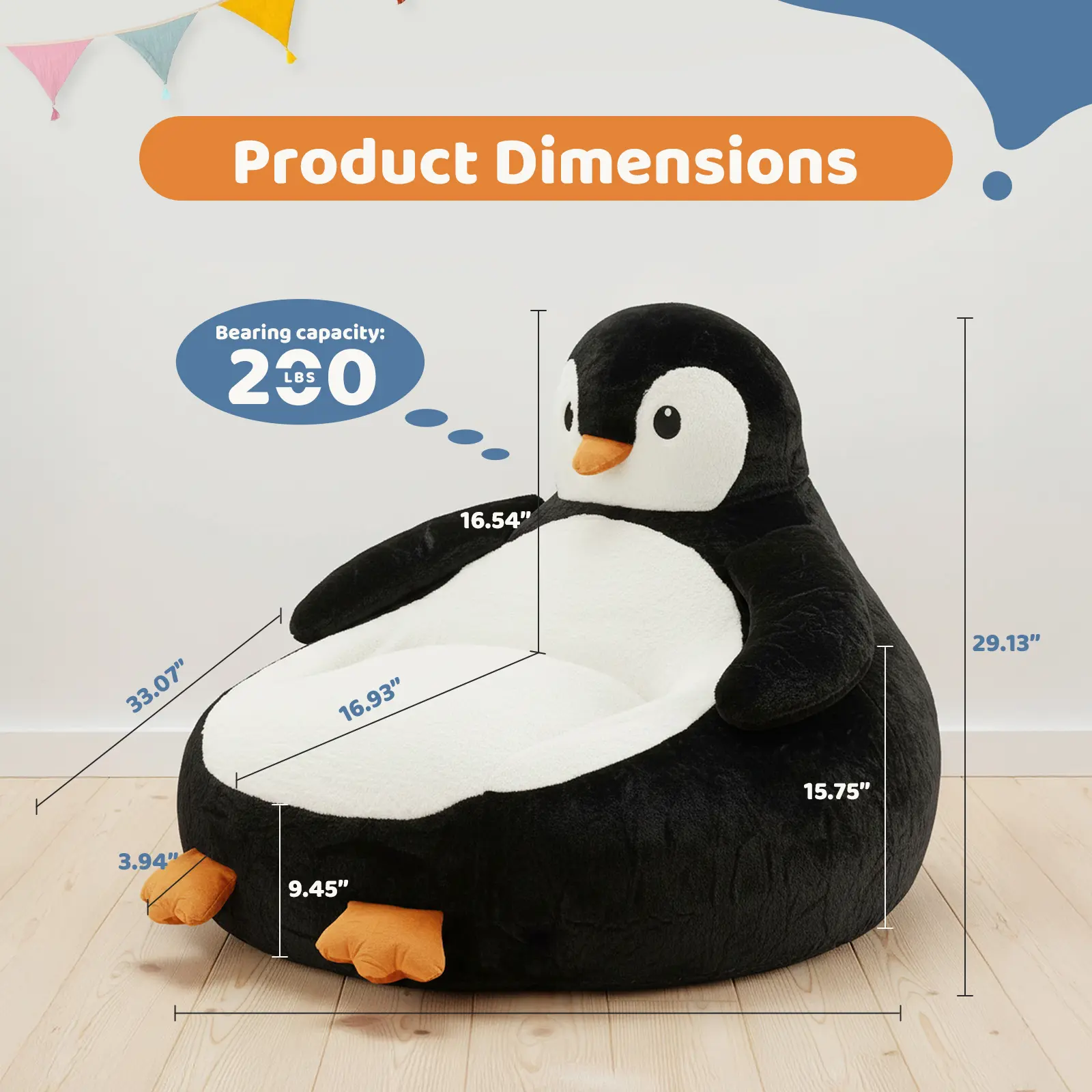 34IN-Penguin style-Black&White