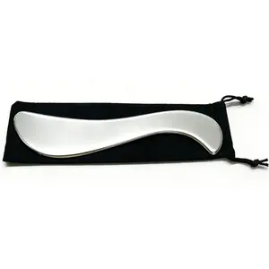 1Pc Body Sculpting Tool With Storage，Muscle Knot Remover， Stainless Steel，Post-Workout Massage，Self-Care Tool，Smooth Edge Design，Cooling Metal Therapy，Muscle Release Tool，Stainless Steel Fascia Scraper，Athletic Recovery Tool，Muscle Knot Remover，FasciaTool