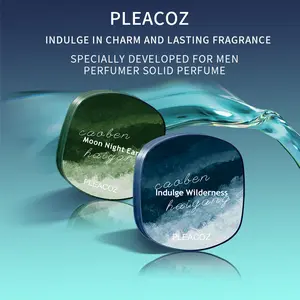 PLEACOZ Men's Solid Perfume Balm – Long-Lasting, Alcohol-Free, Portable, Natural Layered Fragrance