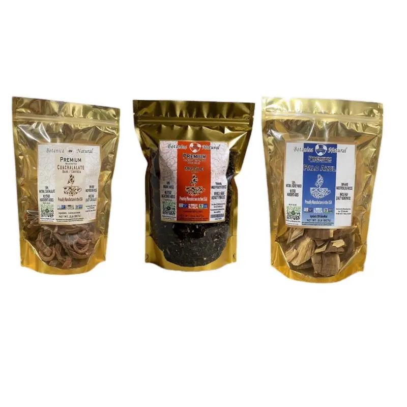 BN VIRAL 2LBS  X-Large Trio Teas Cuachalalate - Muicle - Palo Azul 2lbs Each Organic Natural Mexican Herbal Tea Blend