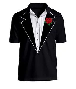 Men's Tuxedo Polo Shirt