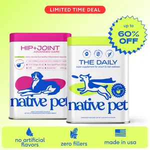 Native Pet Joint Health & Daily Wellness Pack: Hip & Joint Supplement for Dogs - Supports Joints, Cartilage, Muscles & Anti-Inflammatory & Dog Vitamins & Supplements 11-in-1 Multivitamin