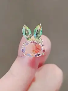 「Fashionable Cute Easter Bunny Brooch for Women, Daily Wear Accessory, Perfect Easter Gift🎁, One Piece Set」