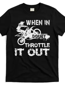 Dirt Bike Motocross Biker Riding Motorcycle Gift T Shirt Same Style for Men and Women 2025 Summer Short-sleeved Printed T-shirt Pure Cotton 220G