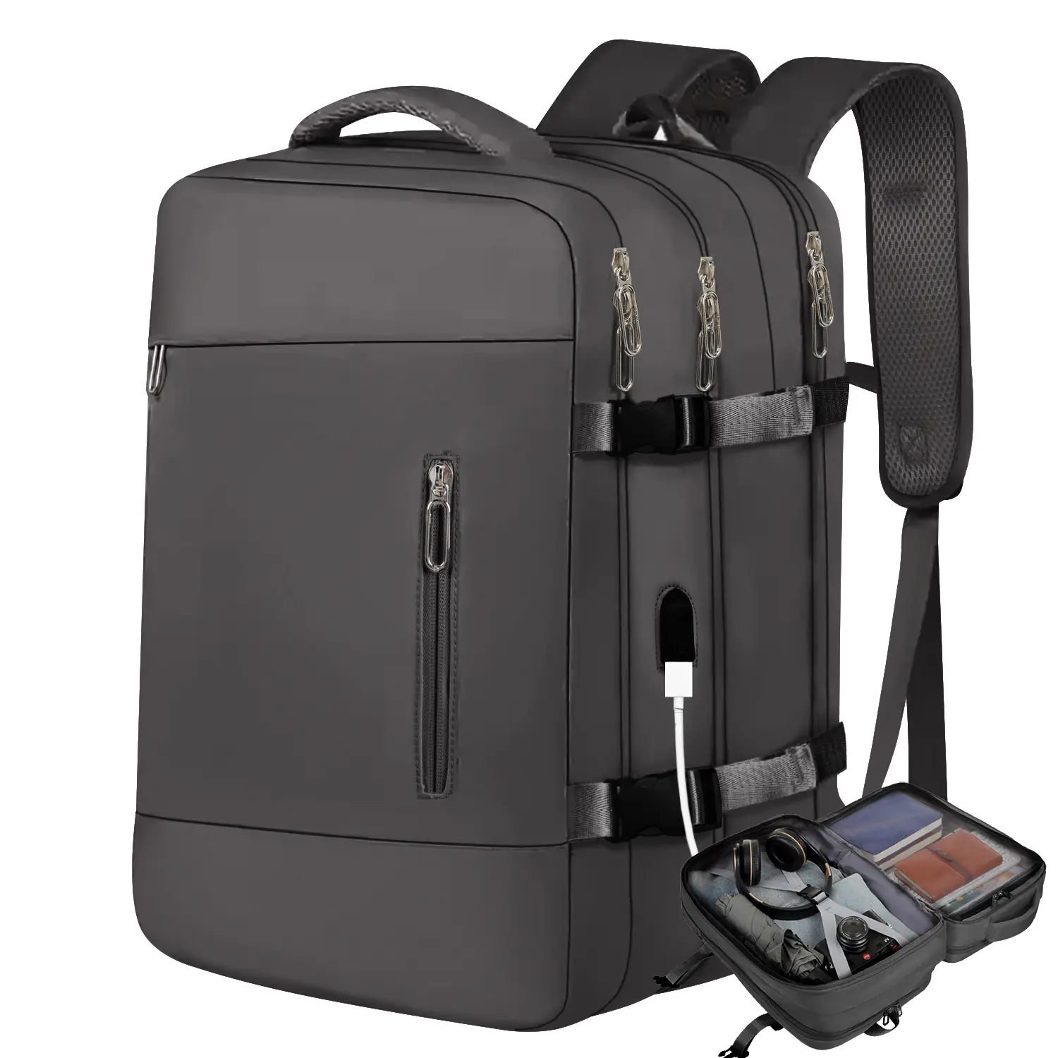 Travel Backpack for Women Man Large Capacity Carry On Luggage Travel Bag with USB Charging Port Backpack