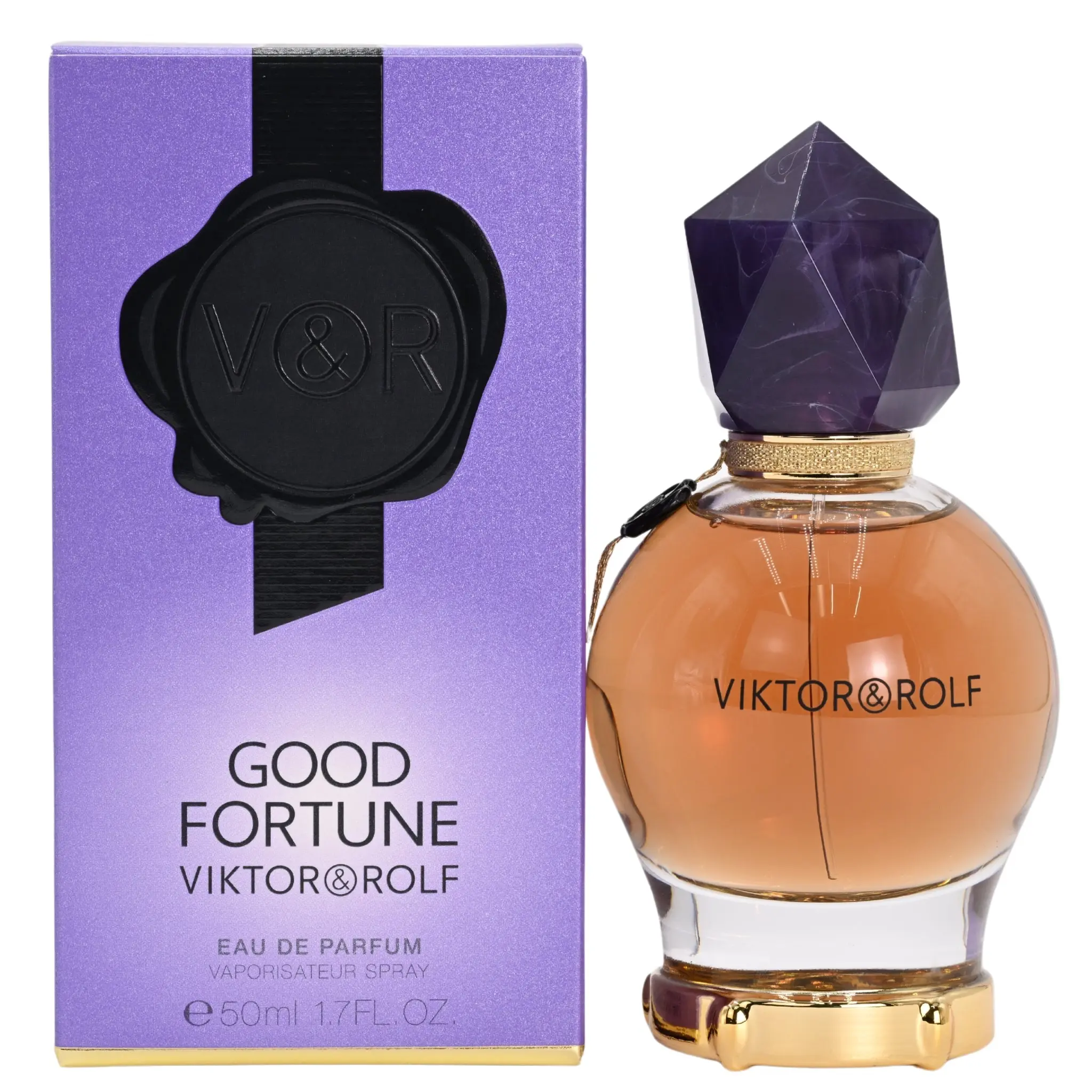 Viktor & Rolf Good Fortune Women's Luxury EDP Fragrance Spray - 1.7 fl oz, New in Box, Jasmine-Themed Floral Scent with Gourmand Notes & Vanilla Base, Day-to-Night Wear Women's Fragrance