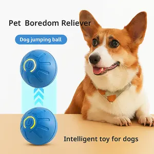 Pet Boredom Reliever Powered Smart Dog Toy Ball for Endless Playtime Intelligent Interactive Jumping Ball for Dogs