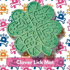 Clover Silicone Lick Mat for Dogs and Cats | Pet Feeding Mat | Slow Feeder Enrichment