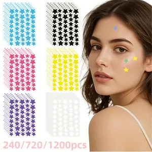 240/720/1200pcs 6-Color Rainbow Acne Patches – Bright Multi-Color Blemish Cover Stickers, Lightweight Skin-Friendly Spot Protection, Breathable Daily Facial Care, Cute Makeup Decoration for Party & Festival