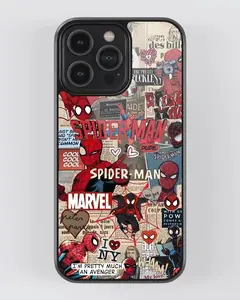 Spider Superhero Phone Case for iPhone 16, 15, 14, 13 Pro Max, XR, XS, 8 Plus
