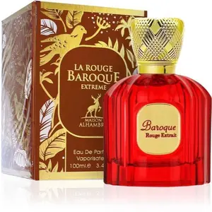 Lattafa Maison Alhambra La Rouge Baroque Extreme EDP 100ML - Luxury Niche Perfume, Made in UAE, Higher Oil Concentration, Non-Toxic, Single Item Floral Oriental Fragrance Floral Fragrances