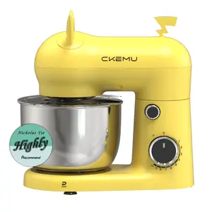 Ckemu  300W Compact Stand Mixer | 5 Color Options | Dough Hook, Whisk & Beater Attachments | 120V 60Hz | ETL Listed