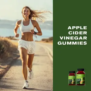 Apple Cider Vinegar Gummy Vitamins - Enriched with Vitamin B12, Suitable for Adults Aged 18+, 30g Single Item with Natural Apple Flavor - Wellness
