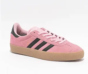 Adidas Gazelle ADV JR7106 - Light Pink / Core Black / Gum Sneakers with Round Toe & Lace Closure for All Seasons