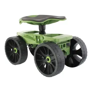 Wheelie™ Scoot & Tush Pad – Rolling Stool for Gardening & Home
