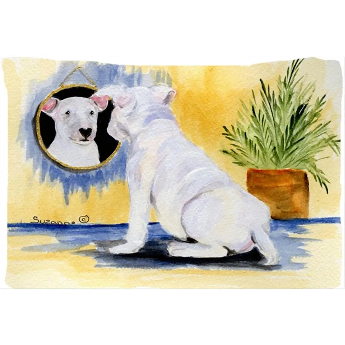 212 MAIN Bull Terrier Artistic Print Standard Pillowcase, 20.5x30 in, Breathable Moisture-Wicking Fabric Bedding Supplies