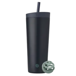 BlenderBottle, 2-in-1 Shaker Tumbler- Portable Water Bottle with Straw Drinkware Cup Reusable Washable Mug Bottled