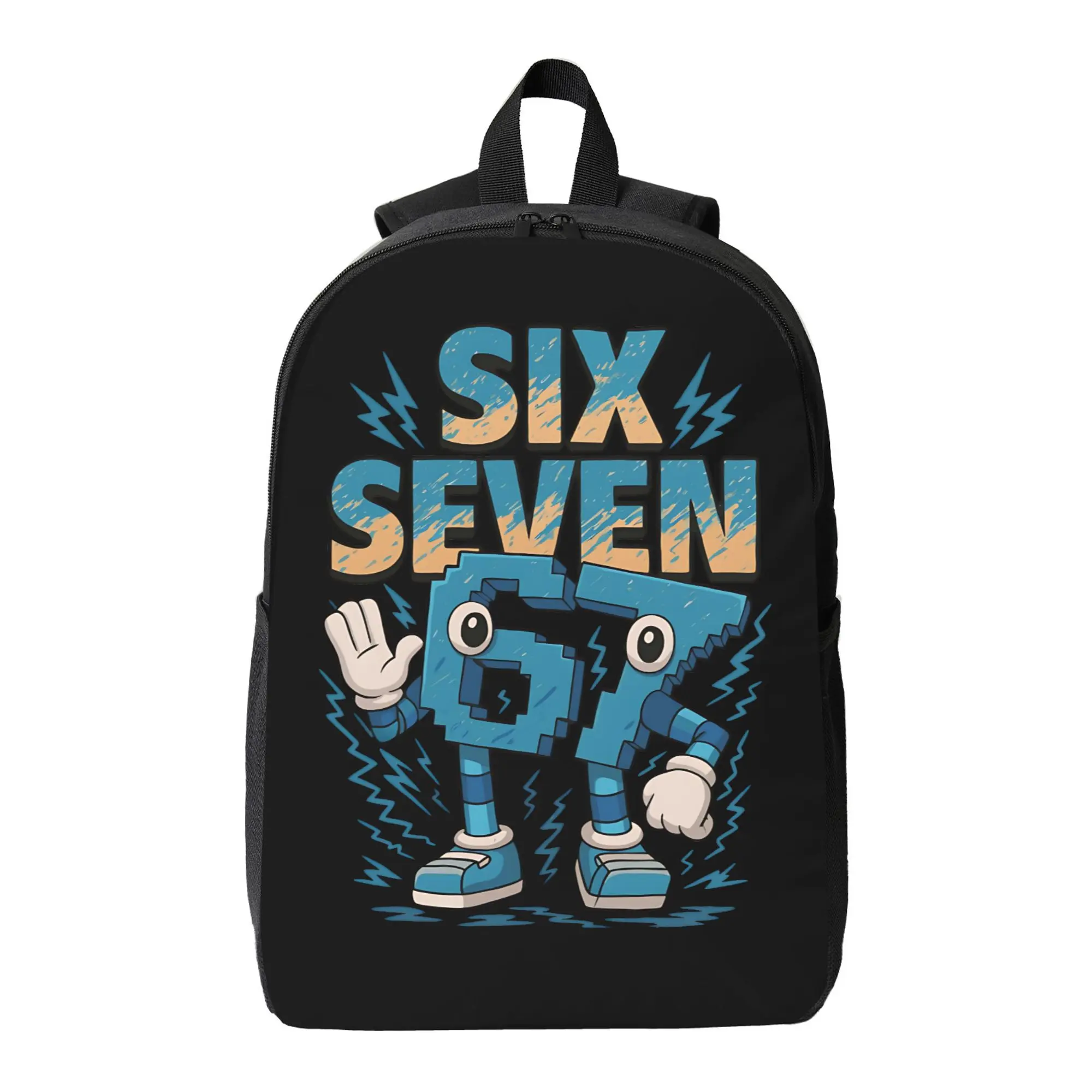 Funny 67 Number Meme Print Backpack for Women Men Large Travel Daypack Lightweight Casual Bags Schoolbag Back Pack Waterproof Rucksack Carry On Bag for Work Business Gym Student Hiking Sports Travel Gifts 17 In